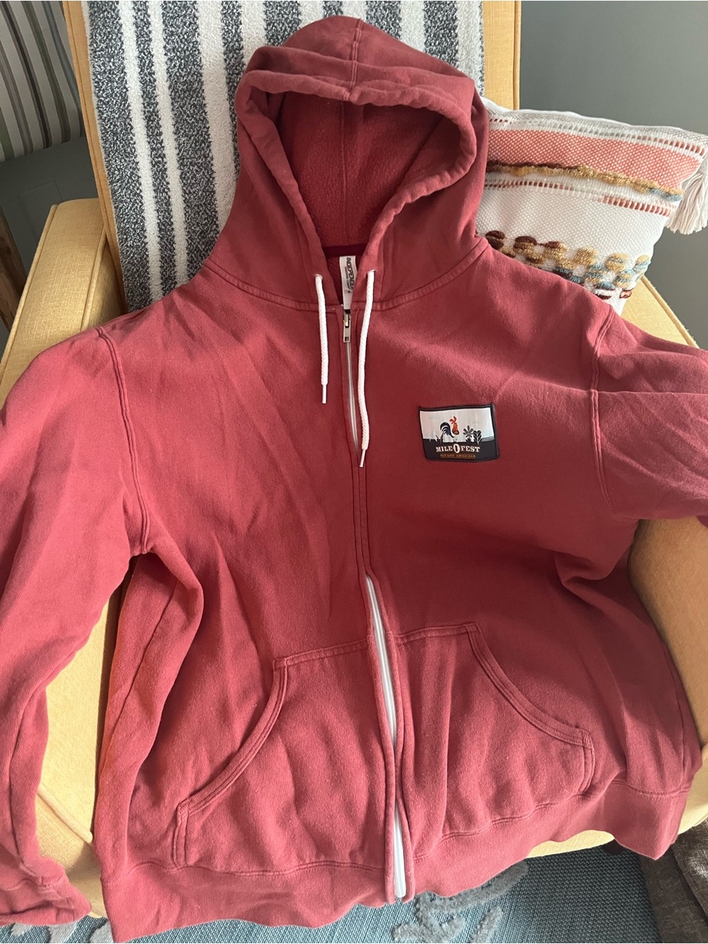 Key West Mile 0 Red Dirt Country Music Concert Zip Up Sweatshirt, Men’s Size XL